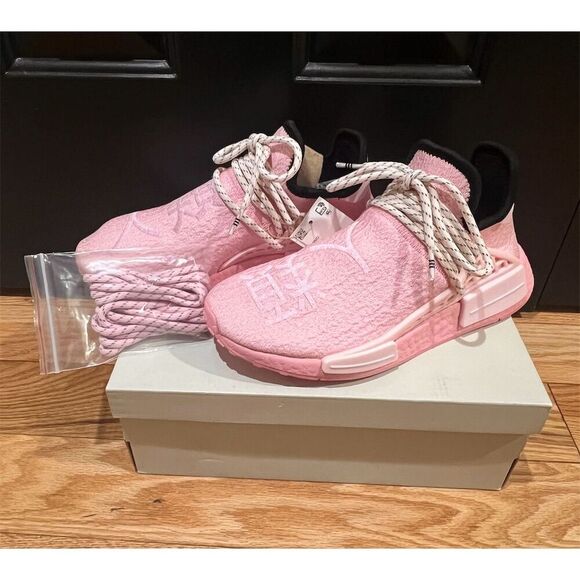 Adidas Shoes - Adidas Pharrell NMD Hu Pink Unisex Sneakers Size 5 Athletic Casual